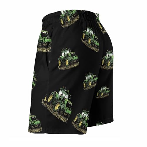 Farm Tractor Mens Swim Trunks Shorts Beach Pants Swimming Trunk Mesh Lining with Pockets3