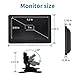 Qcvoruno 7 inch LCD Security Monitor & Displays,BNC/AV Input,Built-in Dual Speakers Portable Monitor,1024 * 600 Resolution,Suitable for CCTV DVD CCD TV