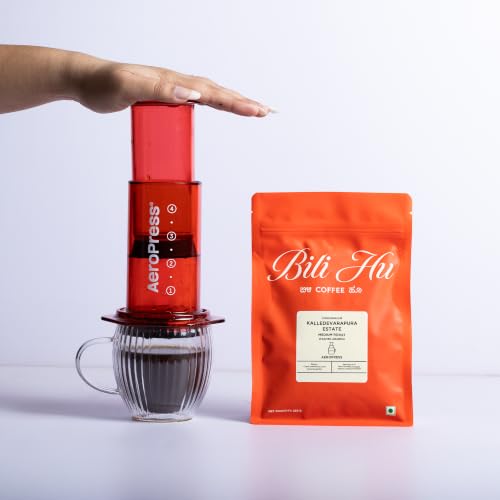 Image of Bili Hu Coffee, Aeropress Coffee Powder Kalledevarapura Estate, Arabica Blend, Medium Roast, (Pack of 1, 250 gms)