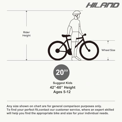 Hiland 20 Inch Kids’ Bicycles Fat Tire Mountain Bike for