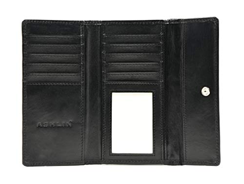 Ashlin Cashmere Lambskin Napa Women's Wallet, Black [L5910-07-01] … #TOP1