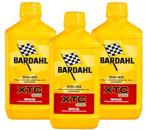 3 LITRI olio XTC C60 MOTO 5W40 RACING PERFORMANCE 5W40 compatibile con moto scooter Bardahl