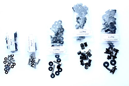 Yamaha YZF R1 02 03 Motorcycle Fairing Bolt Kit, Complete Screws and Fasteners kit R-1 2002 2003
