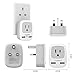 TESSAN UK Adapters for Travel, Ireland Hong Kong Plug Adapter with 2 USB, Type G Outlet Adaptor Charger for USA to British England Scotland Irish Qatar London