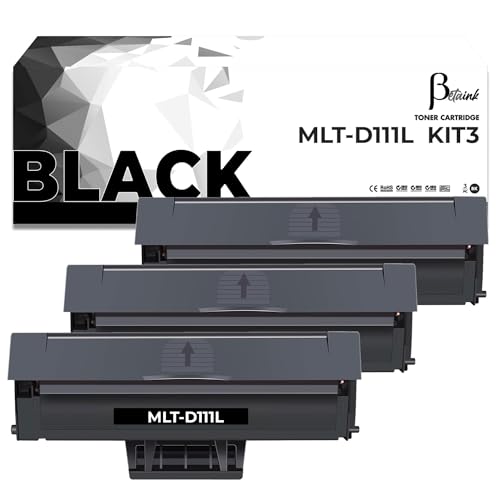 3 Toner Compatibili con Samsung MLT-D111L MLT-D111S stampanti Samsung SL M2026W M2020W M2020 M2022 M2022W Xpress M2026 M2070 M2070F M2070FW M2071FH M2078 versione da 1800 copie l'uno (3 Neri)