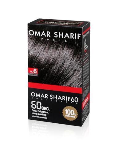 Omar Sharif Speedy Hair Dye Natural Brown Color Just 60 Second Fast Quick Hair color Covers Gray Hair Easy to use Ammonia Free No Odor