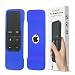 AKWOX Protective Case for Apple TV 4K/4th Gen Remote - Light Weight [Anti Slip] Shock Proof Silicone Cover for Apple TV 4K Siri Remote Controller with Lanyard (Dark blue)