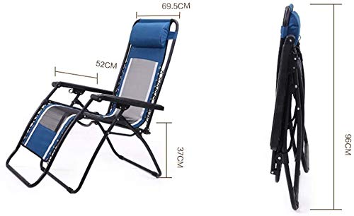 Chaise de jardin pliante grise avec coussin grand confort - 4