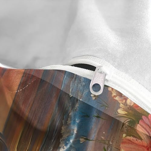 Housse de couette chiot blanc zippée sans repassage pour lit King - 8
