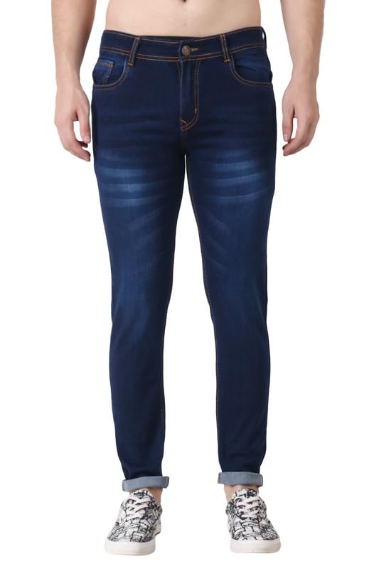 prj in style Men's Slim Carrot Fit Stretch Jeans | Jeans for Men |Men Jeans |Men Jeans Pants |Denim Jeans | Slim Fit Stretchable Jeans Pant for Casual Stylish Cotton Blend Denim-picture-53