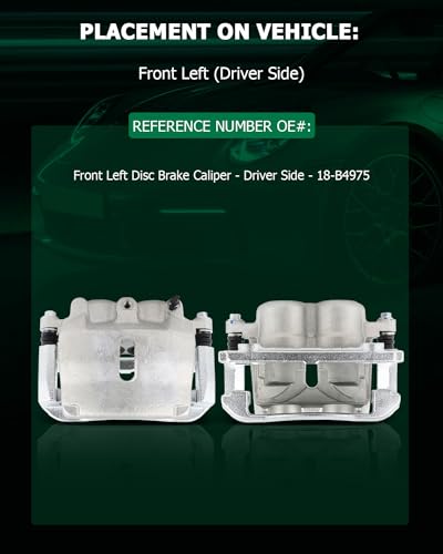 Image of SCITOO Front Left Brake Caliper With Bracket 18-B4975 Compatible For Ford For F-150 2005-2008 For Lincoln Mark LT 2006-2008