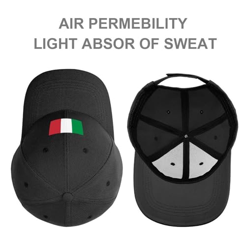 Boys Girls Italy Flag Baseball Cap, Adjustable Snapback Sun Protection Trucker Hats Outdoor Travel3