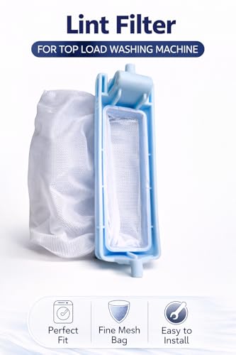 Image of AMAZOR Washing Machine Magic Filter | Universal Lint Filter /Dust Filter /Waste Collector /Drain Jali for Semi & Fully Automatic Washing Machines (Compatible for haier. Height 13.5 Cm)