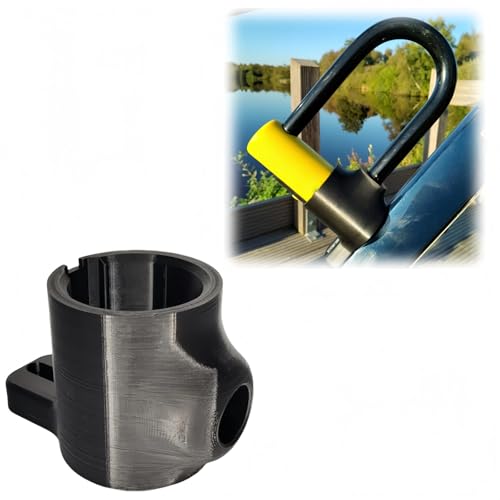 Bike Lock Mount Bracket Compatible with Kryptonite Fahgettaboudit Mini U-Lock Frame Holder Easy Install on Bottle Cage Threads No Drilling Required