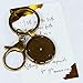 Mustard seed keychain,large 25mm hand made bronze bezel, gift wrapped with scripture card