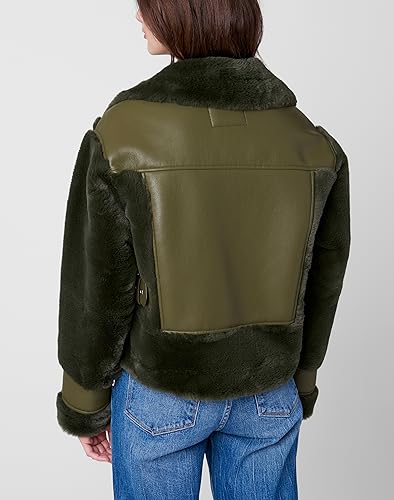 [BLANKNYC] Womens Vegan Leather Bonded Moto Jacket3