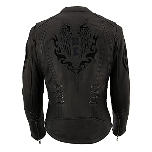 Image of Milwaukee Leather Women's 'Sporty and Elegant' Scooter Style Motorcycle Leather Rider Jacket