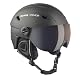 Skihelm mit Visier für Erwachsene – Black Crevice Silvretta