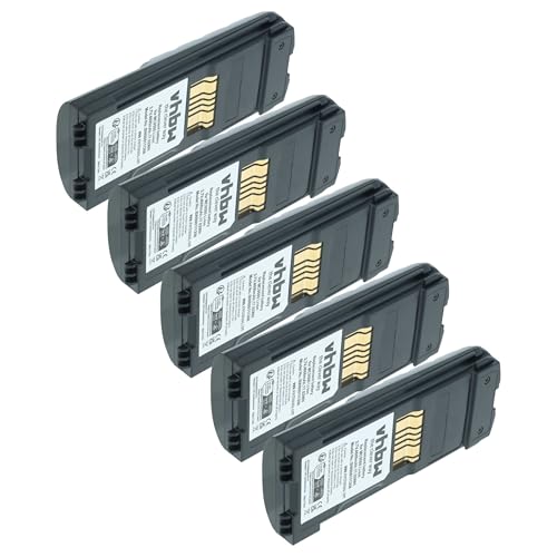 vhbw 5X batería reemplaza Symbol 82-111636-01, BTRY-MC95IABA0 para escáner códigos de Barra, TPV (4600 mAh, 3,7 V, Li-Ion)
