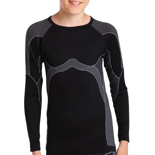Gomati Thermo Seamless Funktionshemd Grau 134-140