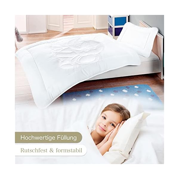 KiGATEX Baby Bettdecke und Kissen im Set - 100x135 cm Kinderbettdecke und 60x40 cm Kissen für Kinder Zertifiziert nach… – Bild 7