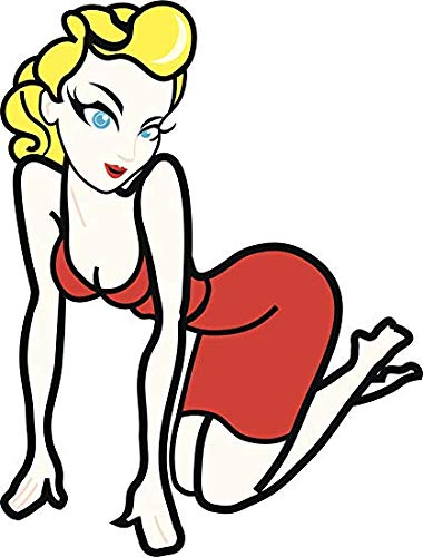 blonde red dress character Amazon.com