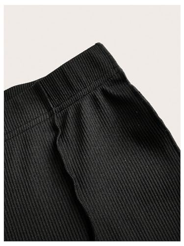 Verdusa Bell Bottom Leggings for Women Flare Y2K Pants High Rise Long Trousers3