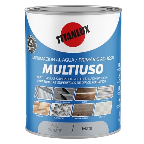 TITANLUX Imprimación Multiuso al Agua Gris 2,5L