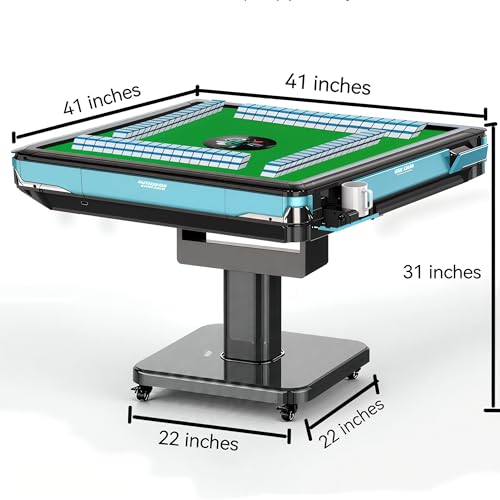 Mesa mahjong automática plegable HappyRock azul cielo miniatura 3