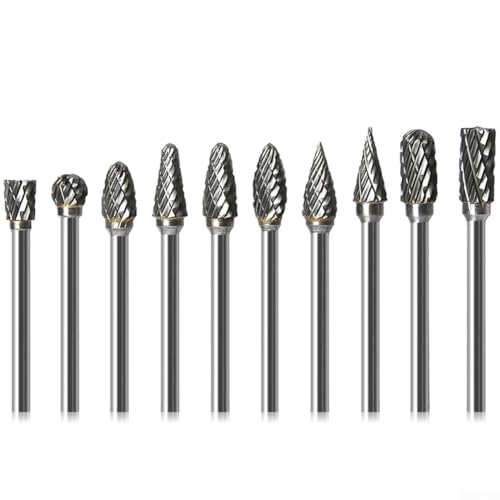 Fresas rotativas de carburo 3x6mm 5 piezas miniatura 6