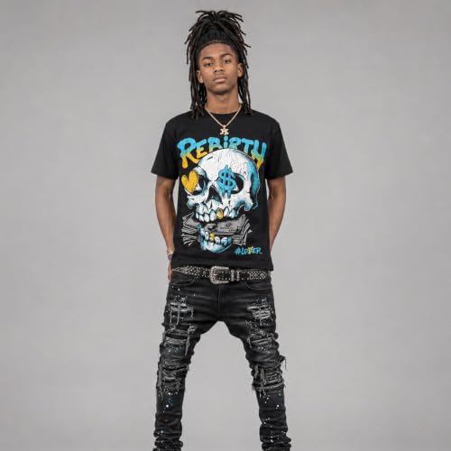 Image of DopeSkill Halloween Graphic Tee Streetwear Hip Hop Hypebeast Unisex T-Shirt Sneaker Colour Matching Shirts Spooky Graphic