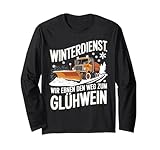 Lustiger Schneepflugfahrer Spruch für den Winterdienst im Schneeräumfahrzeug. Ideal für das Schneeschieben mit Schneepflug: Winterdienst - Wir räumen den Weg zum Glühwein.