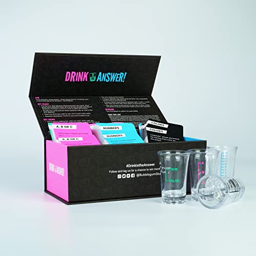 Bubblegum Stuff Drink Is The Answer, Trivia Game, Drinking Game, Party Game, Pour Answers, Score Points, Drink Shots - Image 2