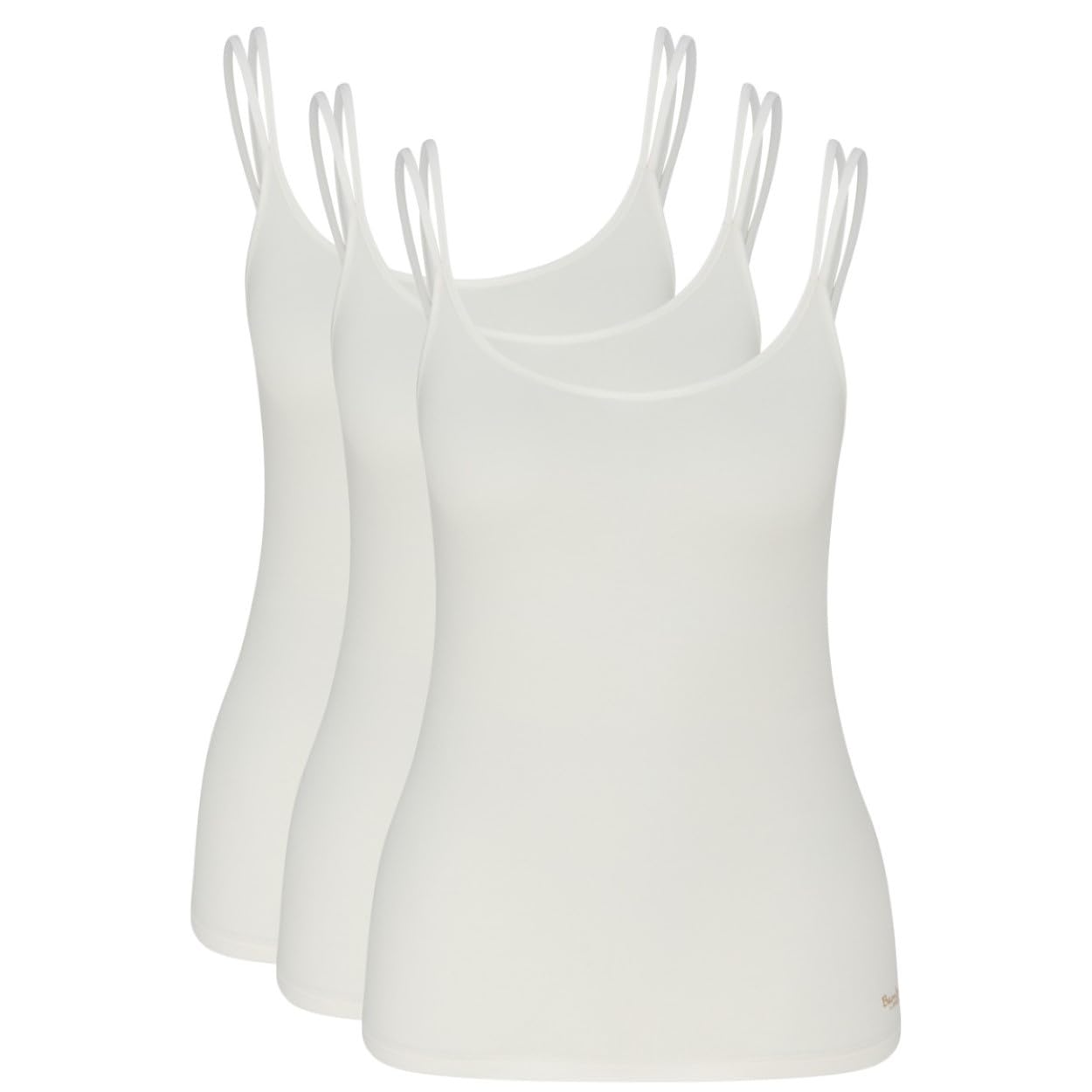 Speidel 3er Pack Bambus Spaghetti-Trägerhemd 9703 Damen – Nachhaltige Viskose-Fasern, Doppelträger, Seitennahtfrei für extra Weichheit, Frisches Tragegefühl, Modernes Design – Bequemer Alltagsschlupf