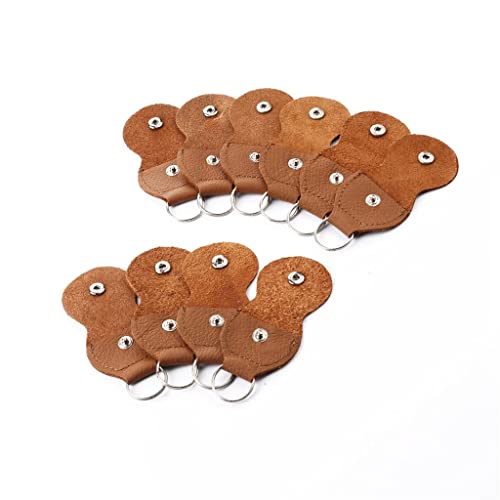 BDBHY 10 Pièces Cuir Vachette Porte-clés Style Guitare Basse Médiators Support Plectres Étui Sac Collection - Les Beatles, Paul McCartney, John Lennon, RIngo Starr, George Harrison BDBHY 10 Pièces Cuir Vachette Porte-clés Style Guitare Basse Médiators Support Plectres Étui Sac Collection