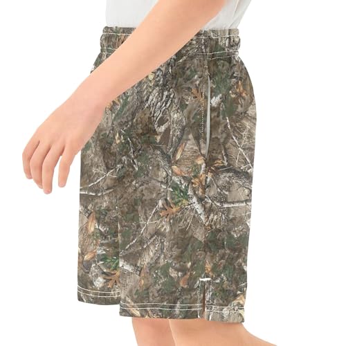 Fisyme Boys' Shorts Summer Beach Casual Sweat Athletic Shorts with Pockets4