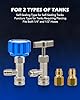 Orion Motor Tech R1234yf Quick Couplers Set, R1234yf Adapter Tool Kit with Self-Sealing & Puncture Can Tap, High & Low R1234yf Couplers Set with Valve Core Remover for 1/4" & 1/2" HVAC Charging Hoses #5