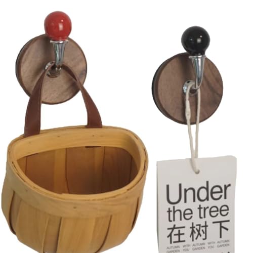 2 Pcs Colorful Magnetic Hooks Heavy Duty Magnet Hook Strong Neodymium Magnetic Coat Hooks Magnetic Hanger for Refrigerator, Metal Door, Locker for Hanging Towel, Coat, Bag, Umbrella (F)