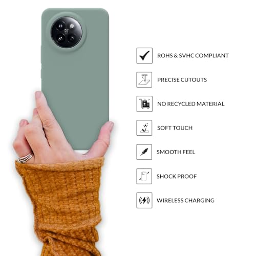 Image of SPRIG Compatible with Mi 14 CIVI Premium SilkTone Back Cover Drop Tested Shock Proof Mobile Case for Men, Women, Boys and Girls with Camera Protection (Light Green)