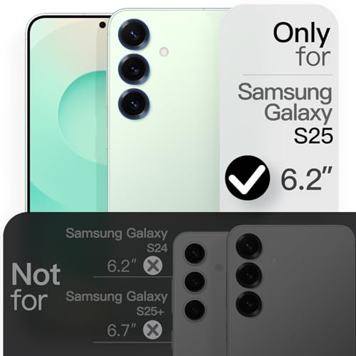 Image of JETech Slim Cover Case for Samsung Galaxy S25 5G with Camera Lens Full Protection, Ultra-Thin Lightweight Matte Finish Minimalist Protective Phone Cover (Mint)