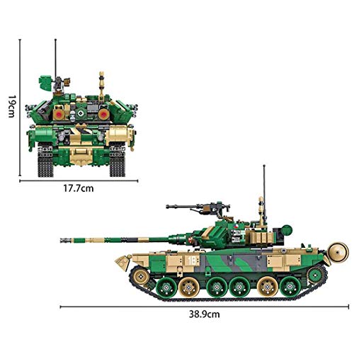 YPZ Technik Panzer Bausteine, Leopard 2a6 Panzer Modellbausatz Panzer, Militär Panzer Bausatz Klemmbausteine… – Bild 5