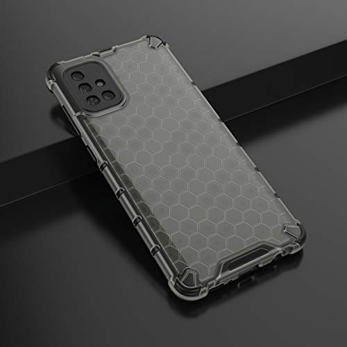 Image of Gorilion Plactic, Silicon | For Samsung Galaxy A71 | Back Case Cover Armor Shock Proof Case Cover For Samsung Galaxy A71 - Black