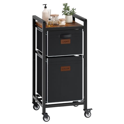 FAVOOSTY Laundry Hamper with Wheels