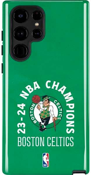 Skinit Impact Phone Case Compatible with Galaxy S24 Ultra - Officially Licensed NBA Boston Celtics Hardwood Classics Design