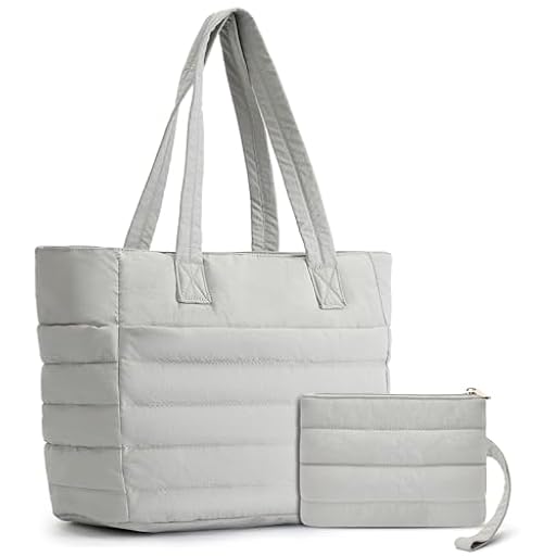 Axcone Bolso acolchado de mujer,Bolso ligero con compartimentos,Bolso de hombro acolchado para trabajo,viaje,gimnasio(DS001-Grey) | Ya disponible en tu tienda friki favorita! En mundofriki.es! Axcone Bolso acolchado de mujer,Bolso ligero con compartimentos,Bolso de hombro acolchado para trabajo,viaje,gimnasio(DS001-Grey) | Ya disponible en tu tienda friki favorita! En mundofriki.es!
