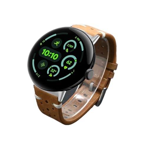 [ANGIRSFPO] U[Xgbv Google Pixel Watch 3 45mm XgohANZT[oh Google Pixel Watch 3 2 1 41mm YuXbgɓK(Silver brown-1,For P