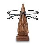 Handgefertigter Sonnenbrillenhalter aus Holz – Präsentationsständer – traditioneller dekorativer Ständer für Sonnenbrillen – ästhetische Raumdekoration für Schlafzimmer, Schreibtisch (Nase-Design)