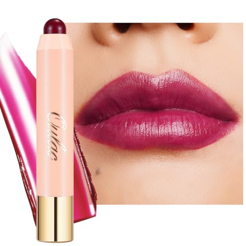 Oulac 2 en 1 Rouge a Levre et Fard a Joue - Brillant et Juteux, Colour Lip Marker Créer un Essence Maquillage, Rouge a Levre Hydratant, Convient à Toutes Les Carnations, 2.48g, JUICY!(04)