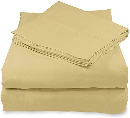 Knit Jersey 100% Cotton 2 Twin Xl Fitted Bed Sheets (2-Pack) Soft And Comfy - Twin Extra Long, 15" Deep Pocket, 39" X 80" Great For Dorm Room, Hospital And Split King Dual Adjustable Beds (Beige) #TOP25