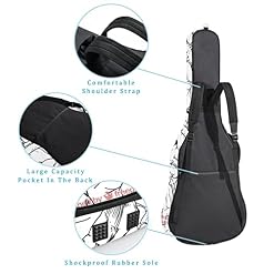 Sketch Bird Housse de transport imperméable en tissu Oxford pour guitare avec bandoulière réglable - Les Beatles, Paul McCartney, John Lennon, RIngo Starr, George Harrison Sketch Bird Housse de transport imperméable en tissu Oxford pour guitare avec bandoulière réglable – Image 3